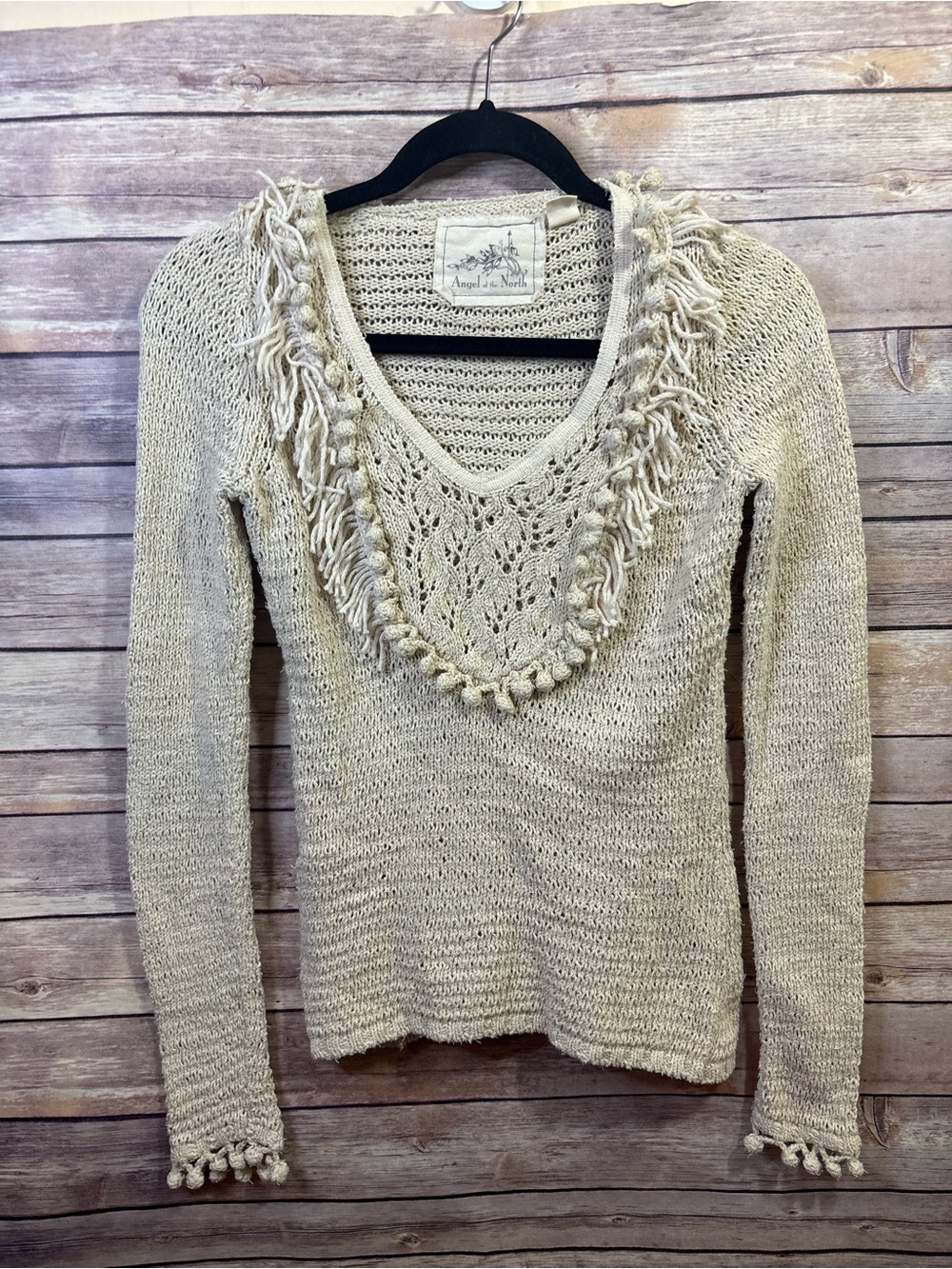 💙ANTHROPOLOGIE // Angel of The North Sweater